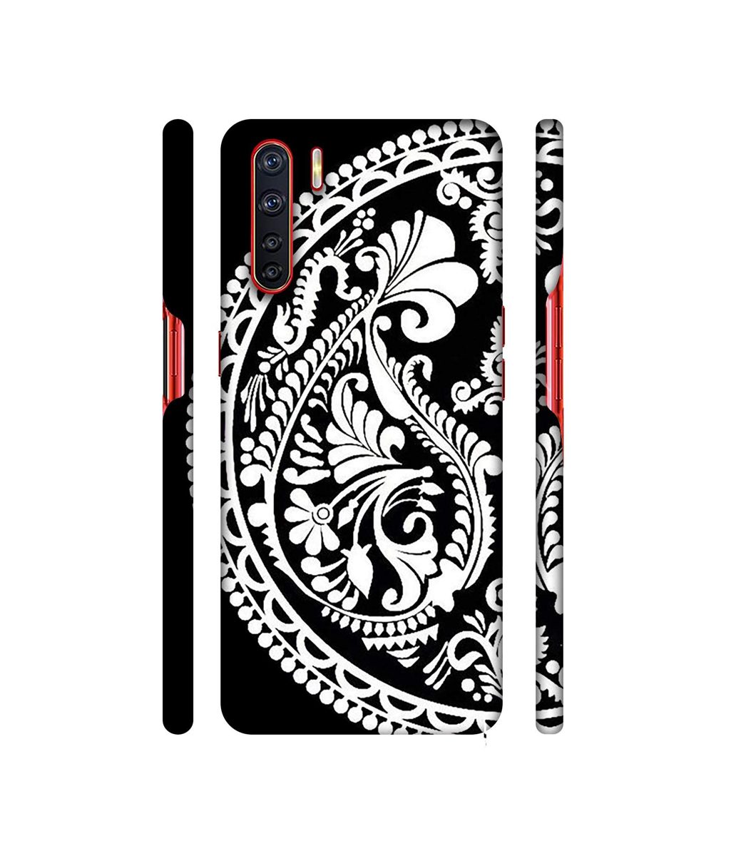 Amazon Brand - Solimo Designer Half Circle Rangoli 3D Printed Hard Back Case Mobile Cover for Oppo A91