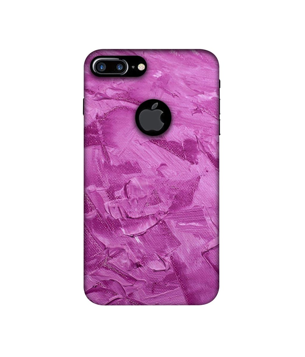 Amazon Brand - Solimo Designer Pink Paint 3D Printed Hard Back Case Mobile Cover for Apple iPhone 7 Plus (Logo Cut)
