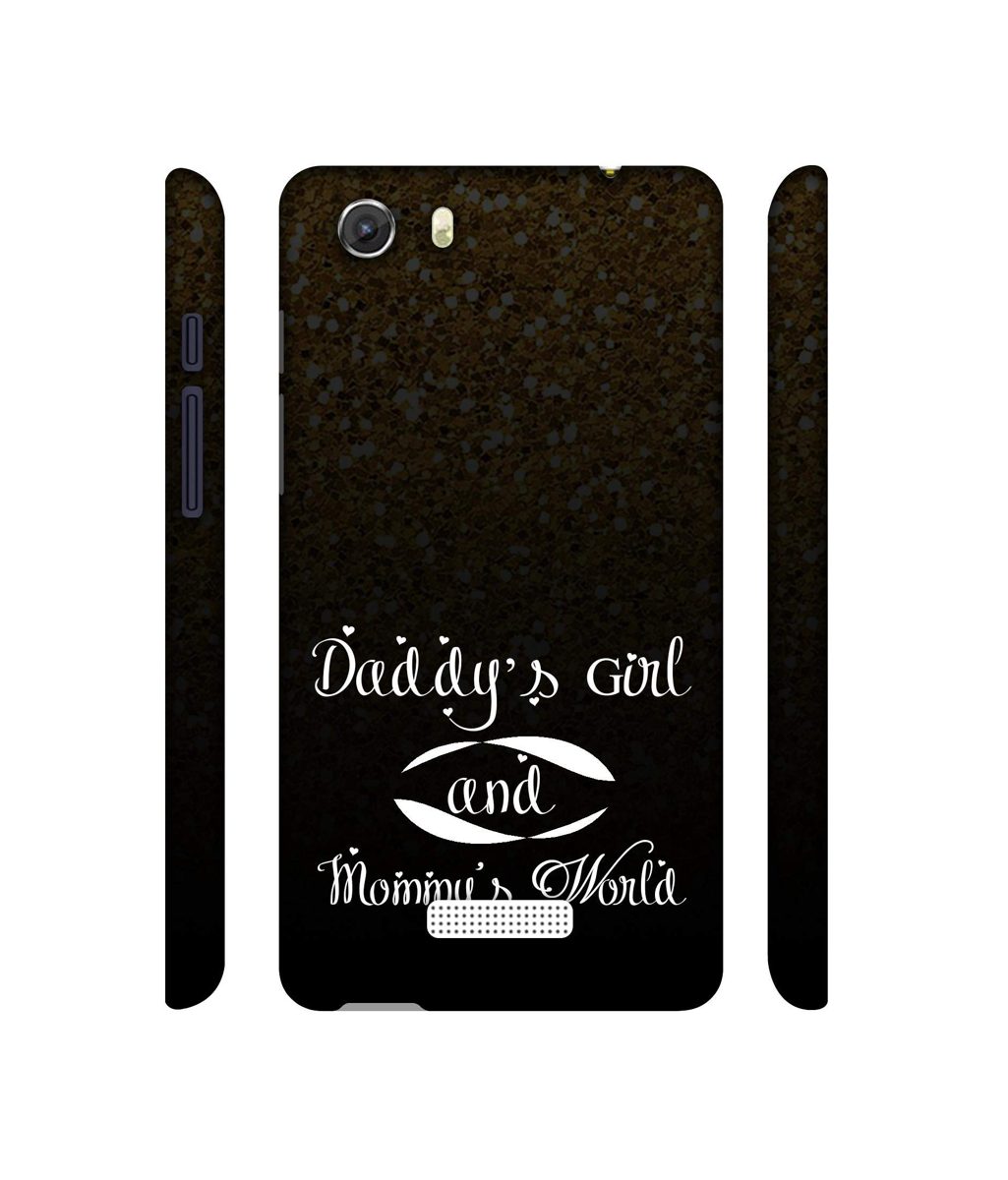 Amazon Brand - Solimo Designer Daddy's Girl and Mummy World 3D Printed Hard Back Case Mobile Cover for Micromax Canvas Unite 3 Q372