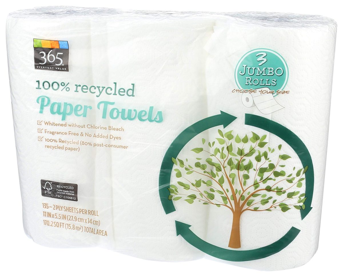 365 Everyday Value, Paper Towels, Jumbo Roll, 3 ct