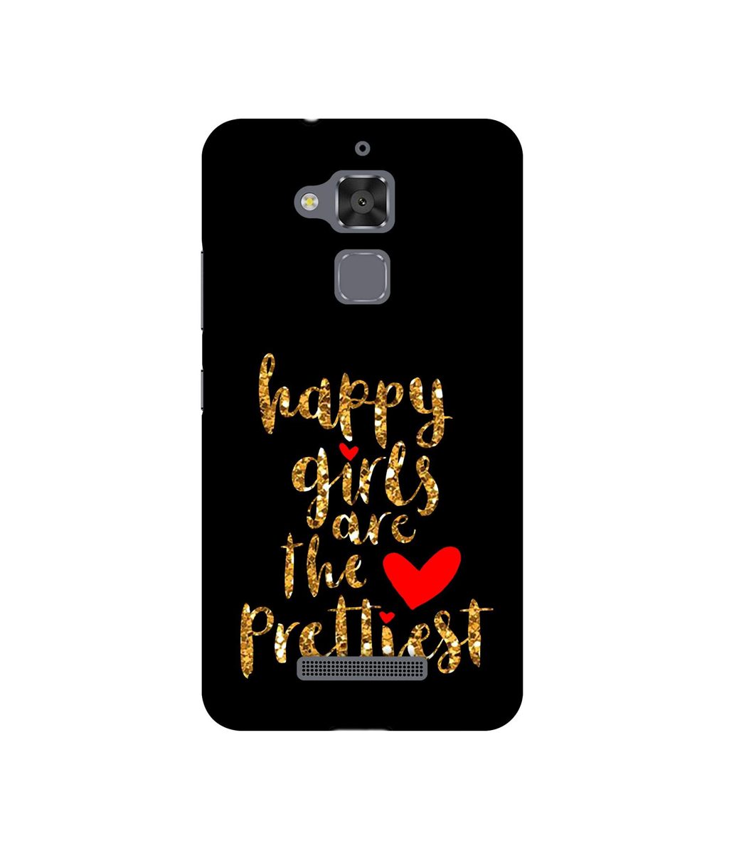 Amazon Brand - Solimo Designer Happy Girls are The Prettiest UV Printed Soft Back Case Mobile Cover for Asus Zenfone 3 Max ZC520TL