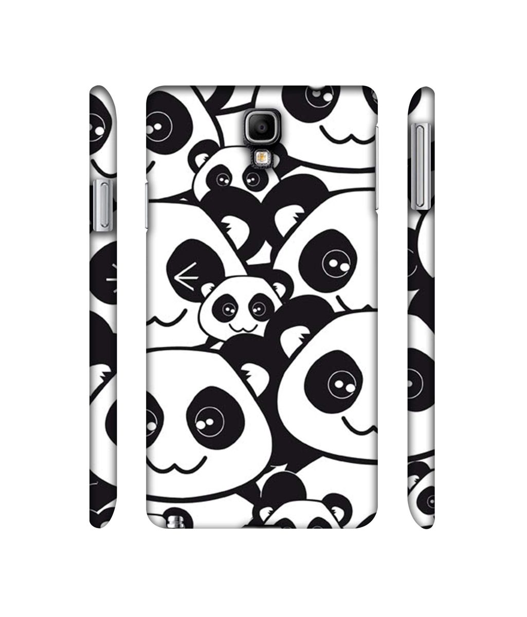 Amazon Brand - Solimo Designer Panda Texture 3D Printed Hard Back Case Mobile Cover for Samsung Galaxy Note 3 Neo