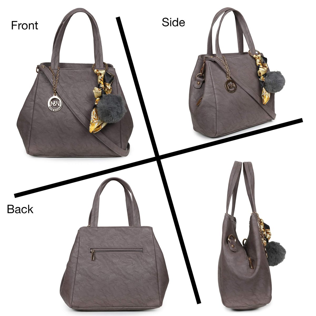 Nia & Nicole Women's Handbag (Grey)