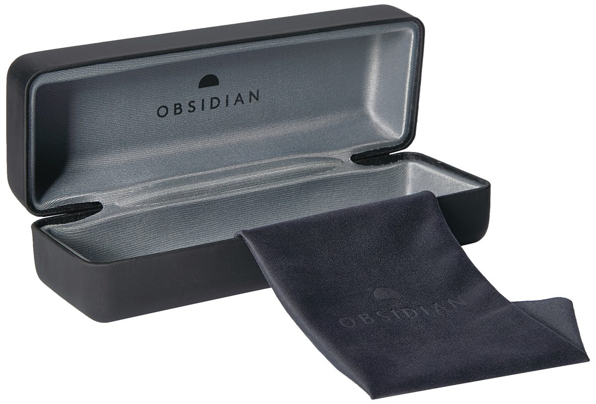 Obsidian Sunglasses for Women or Men Aviator Frame 01, Gold, 58 mm