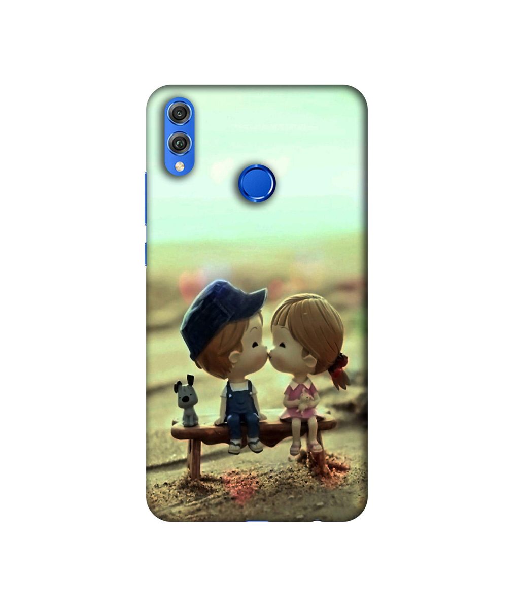 Amazon Brand - Solimo Designer Love Couples Pattern 3D Printed Hard Back Case Mobile Cover for Huawei Honor 8X