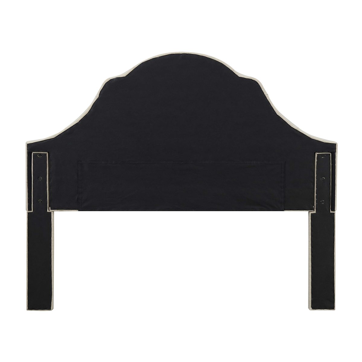 Amazon Brand – Ravenna Home Wolcott Adjustable Height Arched Tufted Headboard, King / California King Size Bed, Beige