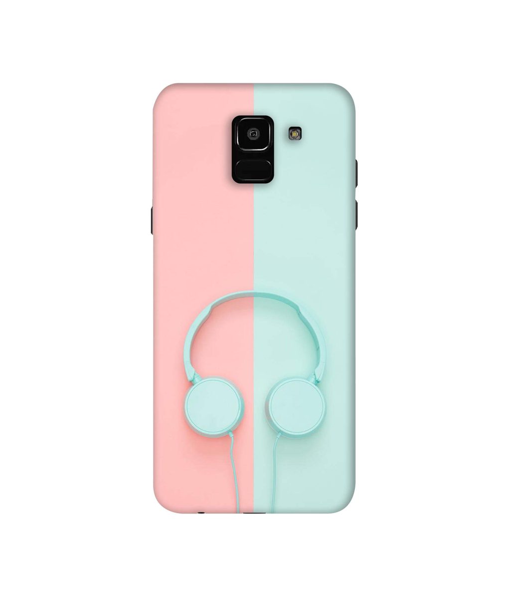 Amazon Brand - Solimo Designer Head Phone 3D Printed Hard Back Case Mobile Cover for Samsung Galaxy J6