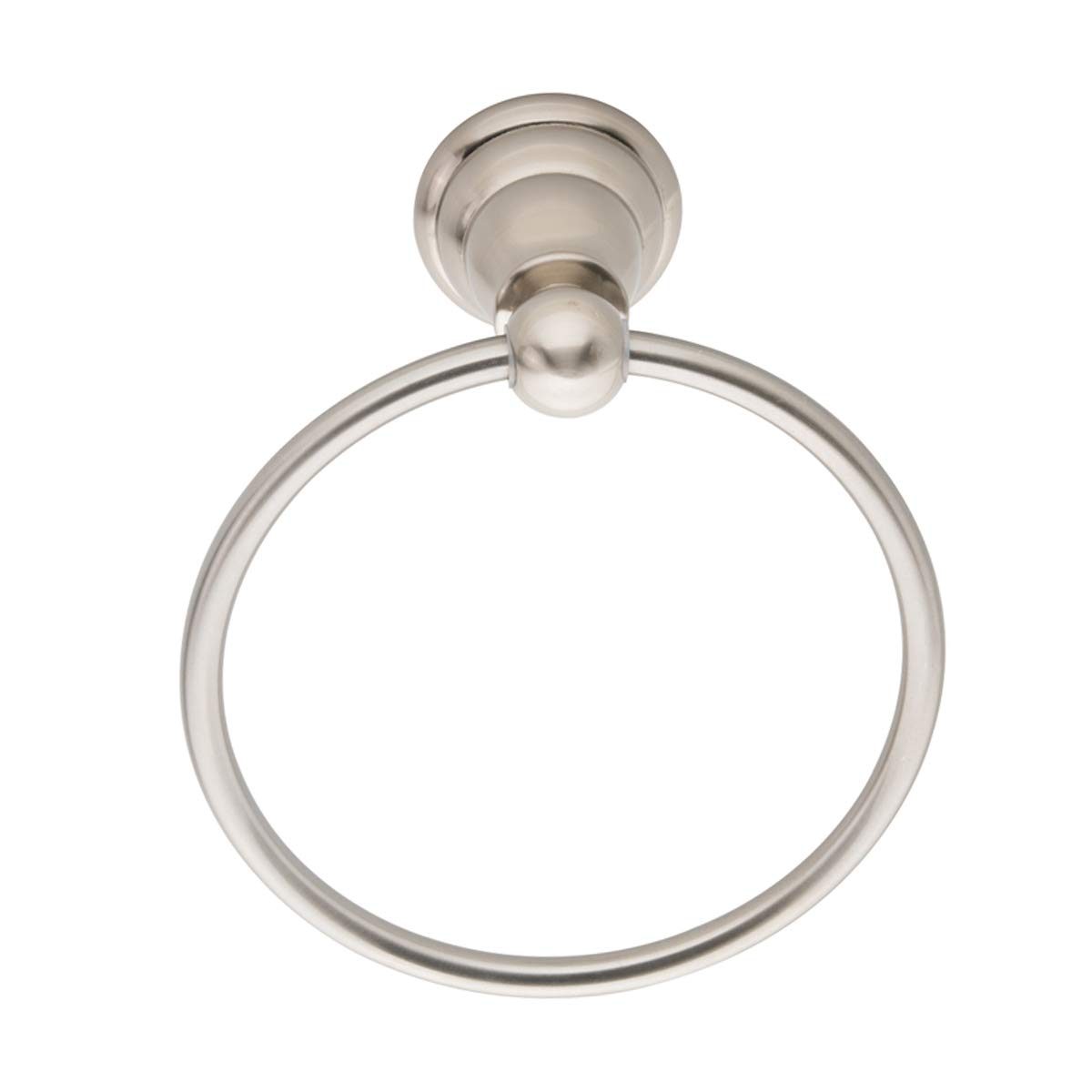 AmazonBasics Classic Hand Towel Holder Ring - Satin Nickel