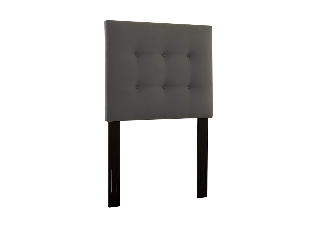 Stone & Beam Canton Twin Button-Tufted Headboard, 42"W, Iron