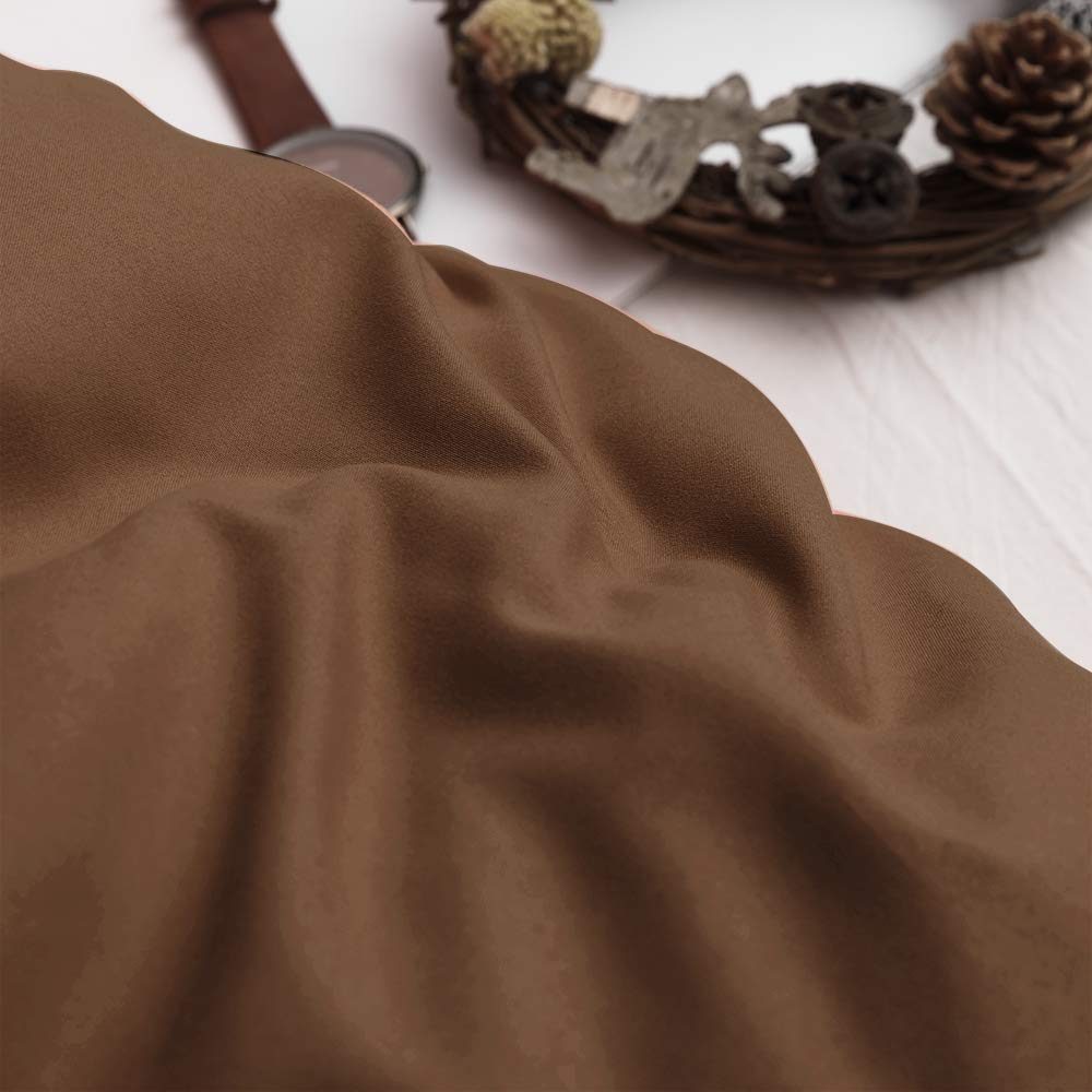 UMI. Essentials Microfiber Duvet Cover Set,Lightweight and Soft Bedding Set (8 Sizes,12 Colours)(155x220+1x80x80cm,Chocolate)