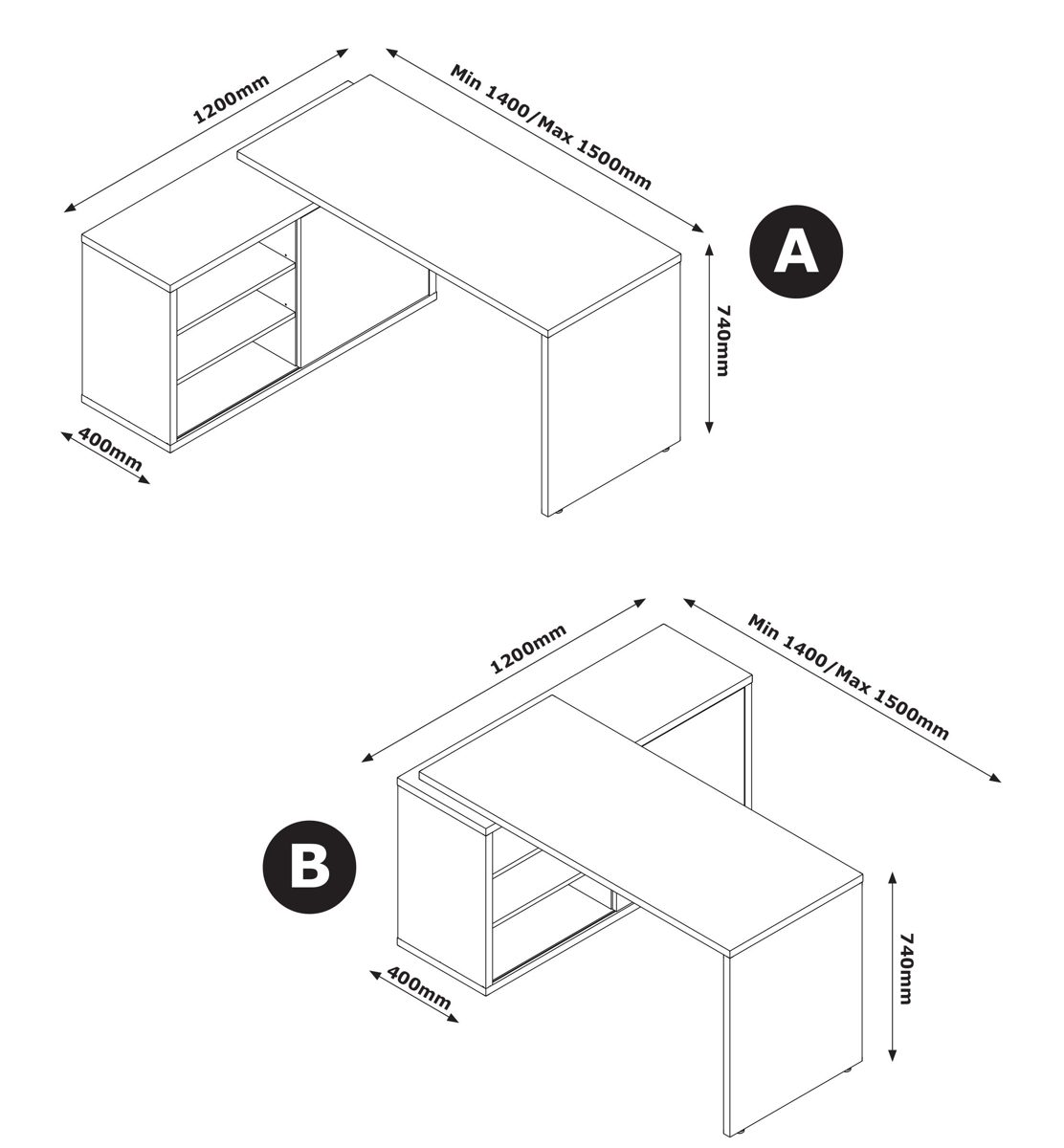 Corner desk