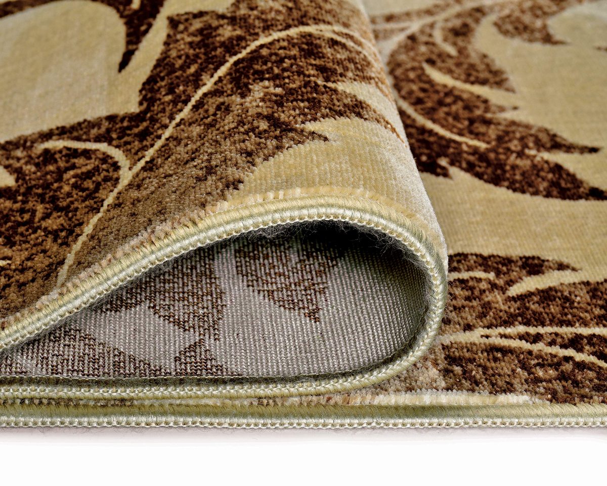 Ravenna Home Amore Rug, 8'W x 10'L, Stylized Leaf Design
