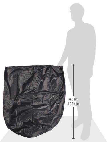 AmazonBasics 32 Gallon Trash Can Liner, 1.6 mil, Black, 150-Count
