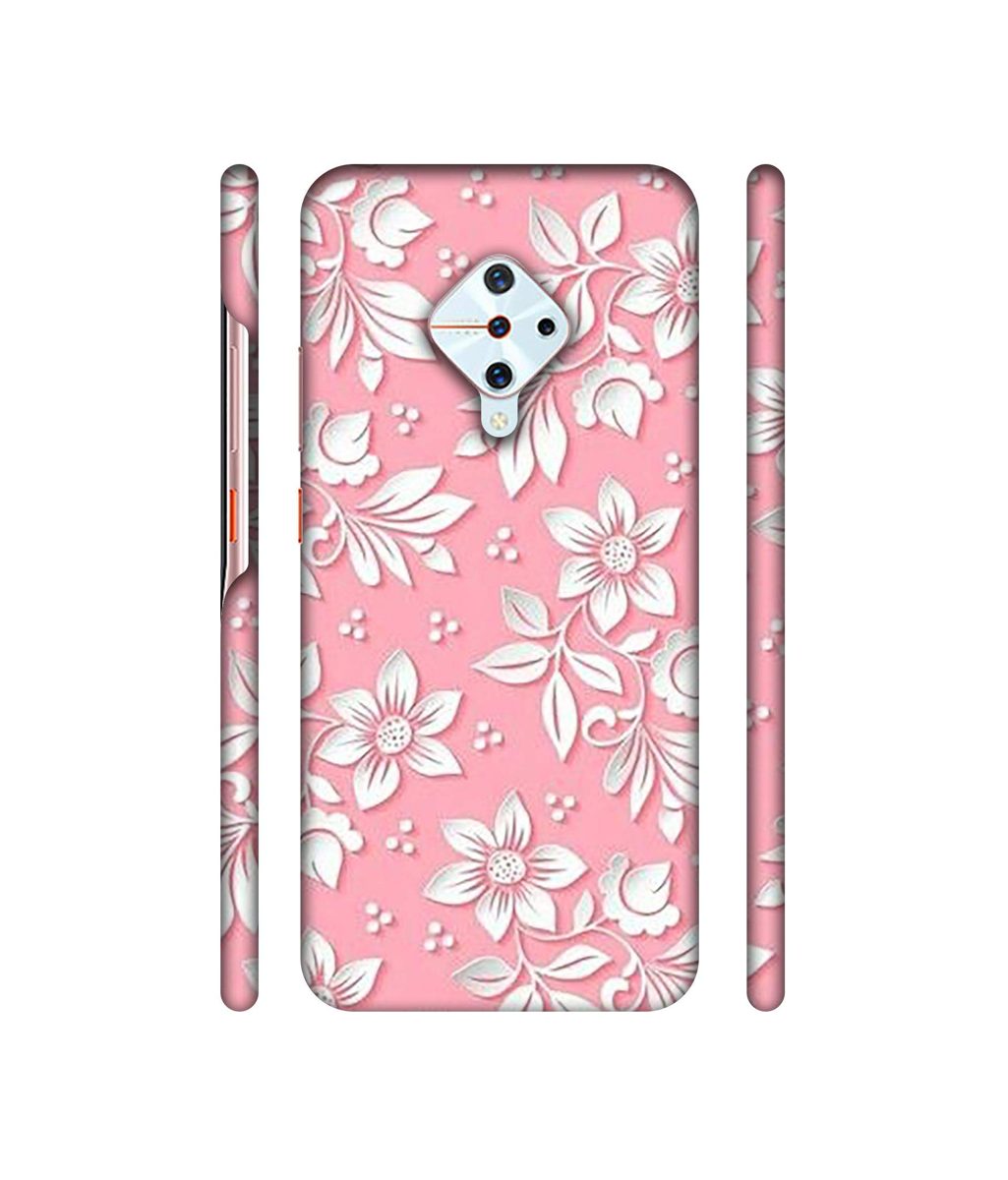Amazon Brand - Solimo Designer White Flower Pattern 3D Printed Hard Back Case Mobile Cover for Vivo S1 Pro