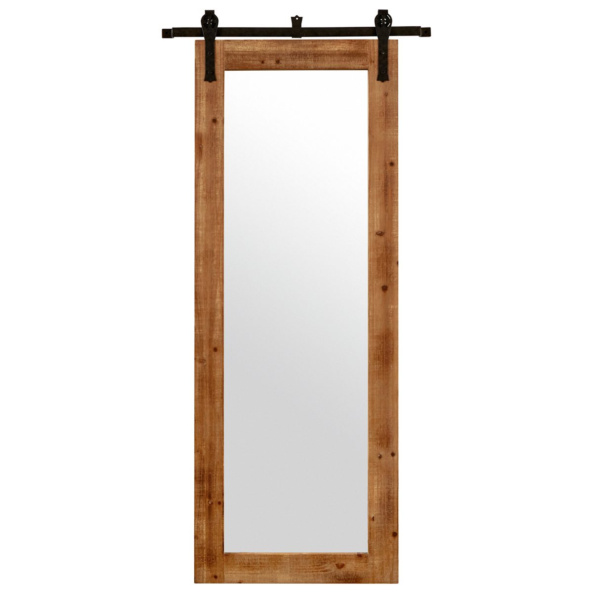 Amazon Brand – Stone & Beam Rectangular Vintage-Look Sliding Mirror, 70.5"H, Natural