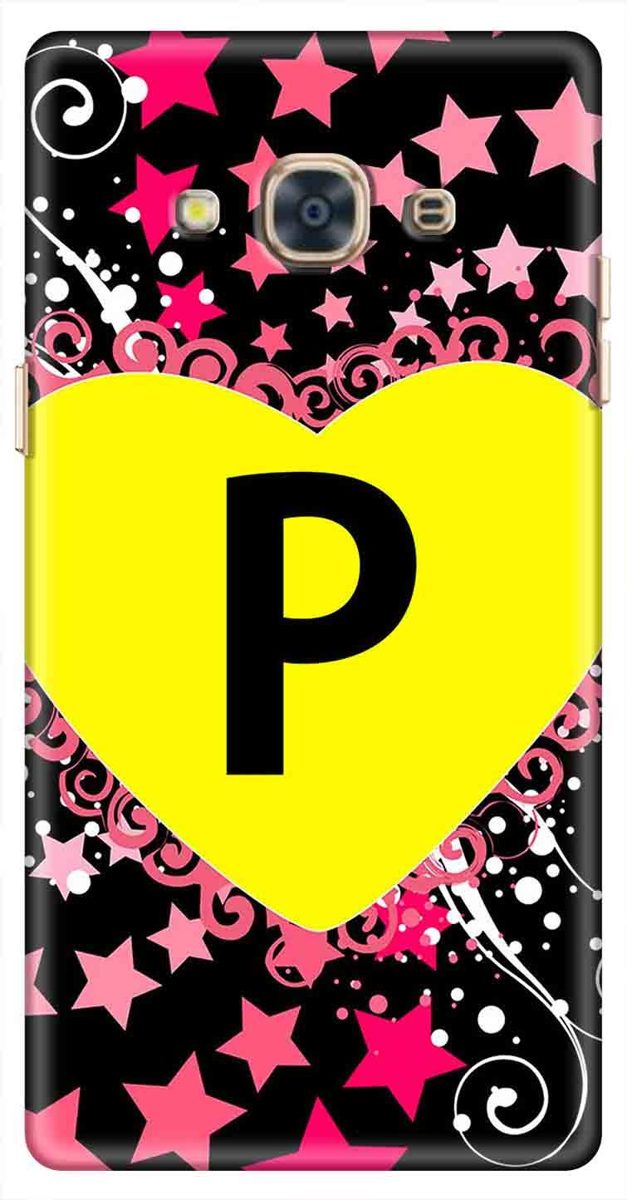 Amazon Brand - Solimo Designer Heart Pattern Alphabet-P 3D Printed Hard Back Case Mobile Cover for Samsung Galaxy J3 Pro