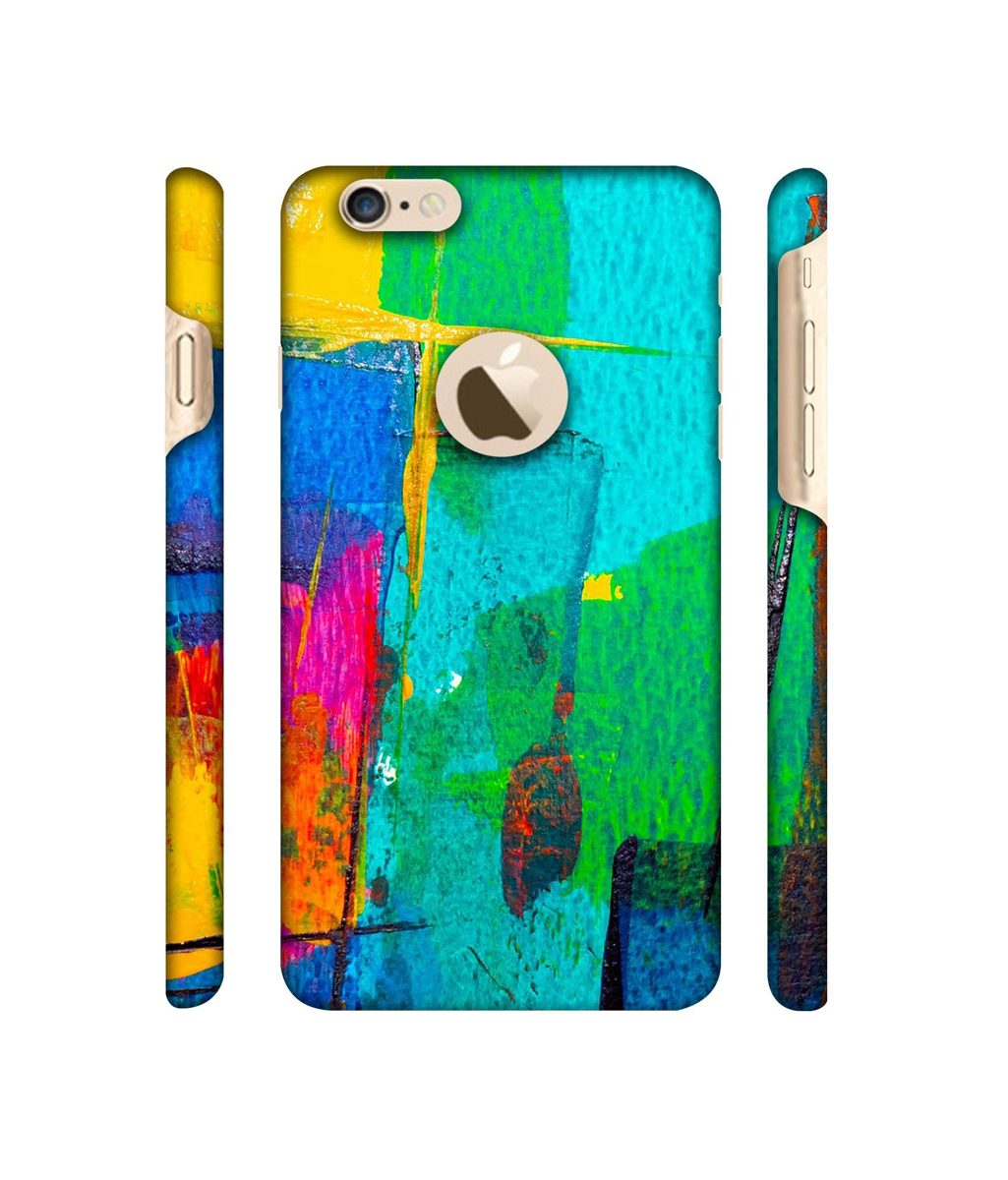 Amazon Brand - Solimo Designer Color Stokes 3D Printed Hard Back Case Mobile Cover for Apple iPhone 6 / 6S (Logo Cut)