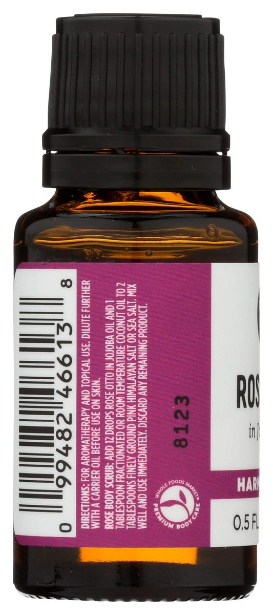 WHOLE FOODS MARKET Rose Otto In Jojoba Oil, 0.5 FZ