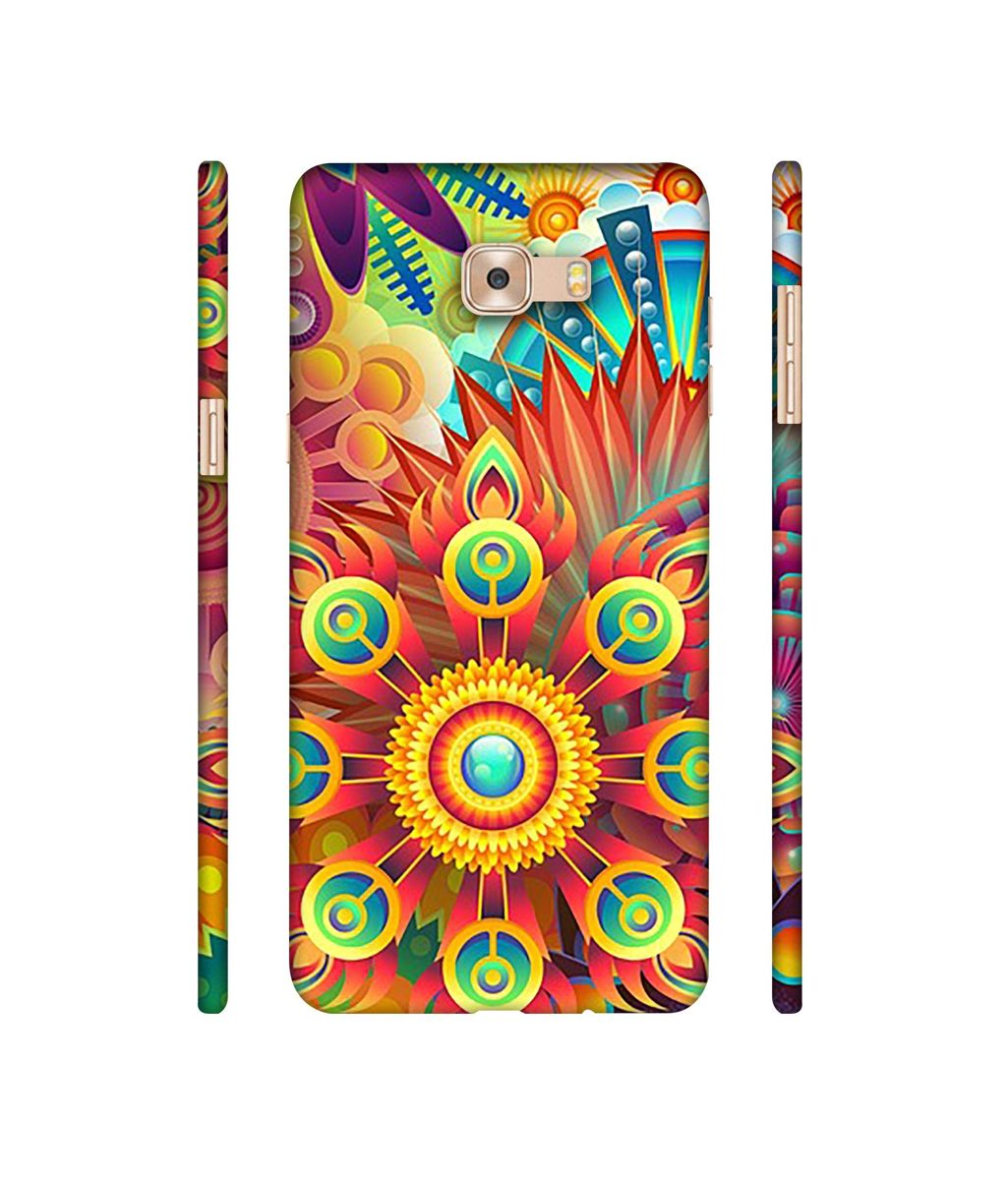 Amazon Brand - Solimo Designer Rangoli 3D Printed Hard Back Case Mobile Cover for Samsung Galaxy C9 Pro