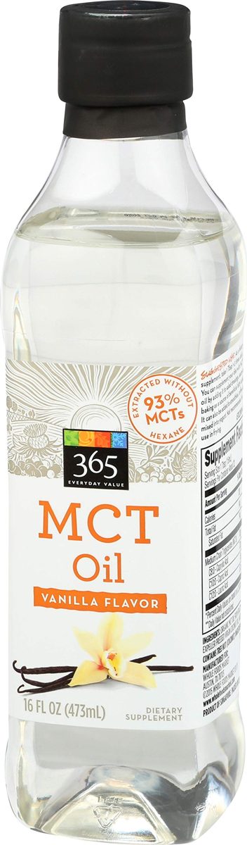 365 Everyday Value, MCT Oil, Vanilla Flavor, 16 fl oz