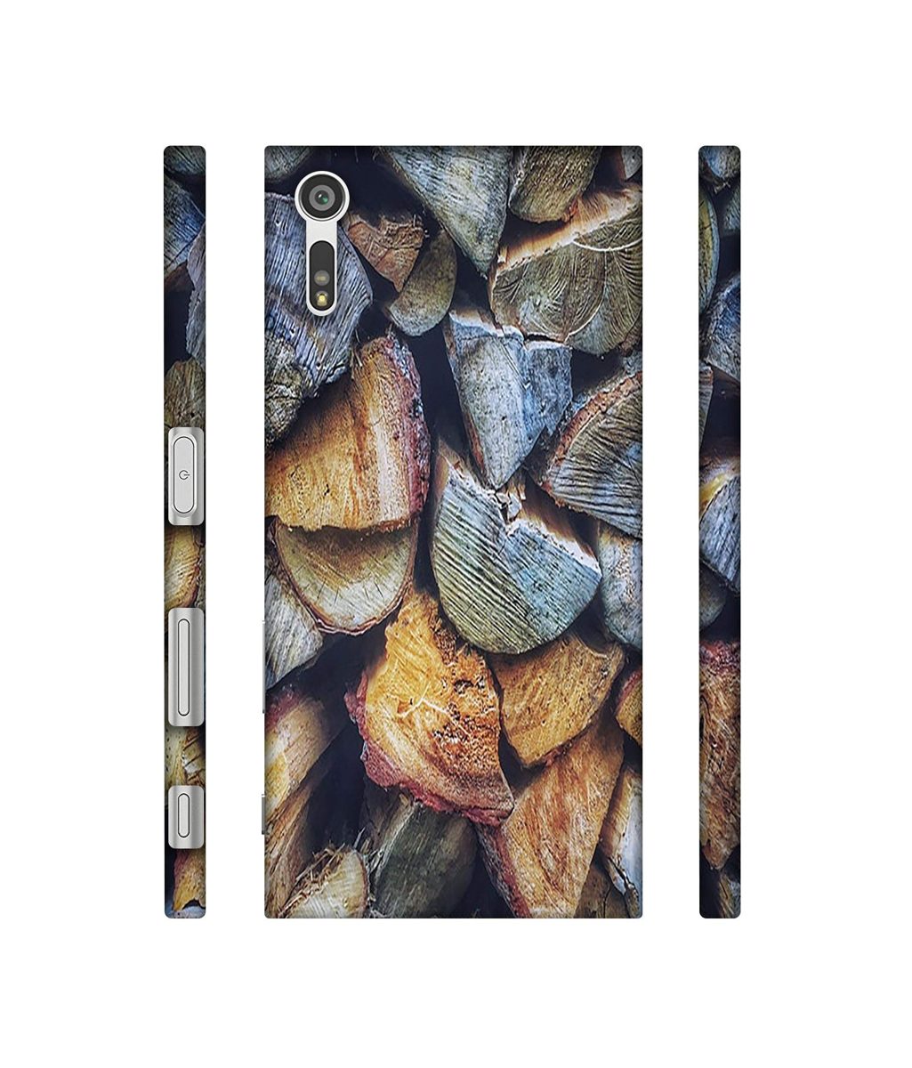 Amazon Brand - Solimo Designer Wooden Blocks Texture 3D Printed Hard Back Case Mobile Cover for Sony Xperia XZ Dual