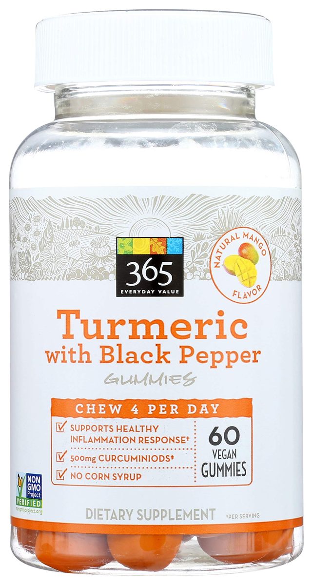 365 Everyday Value, Turmeric with Black Pepper Gummies, 60 ct