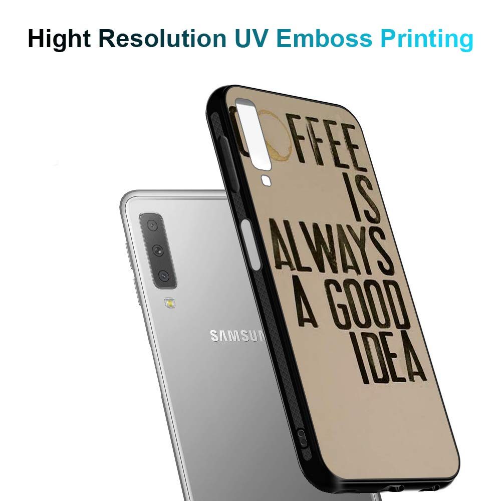 Amazon Brand - Solimo Designer Coffee Printed Hard Back Case Mobile Cover for Samsung Galaxy A7 (2018) (D1240)