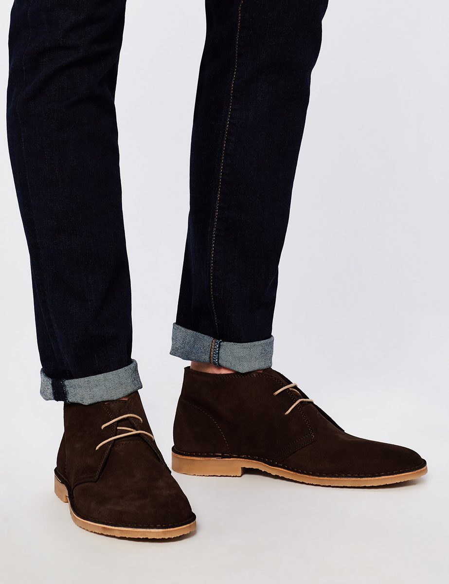 find. Men's Classic Chukka Boots, Brown (Chocolate), 10.5/11 UK