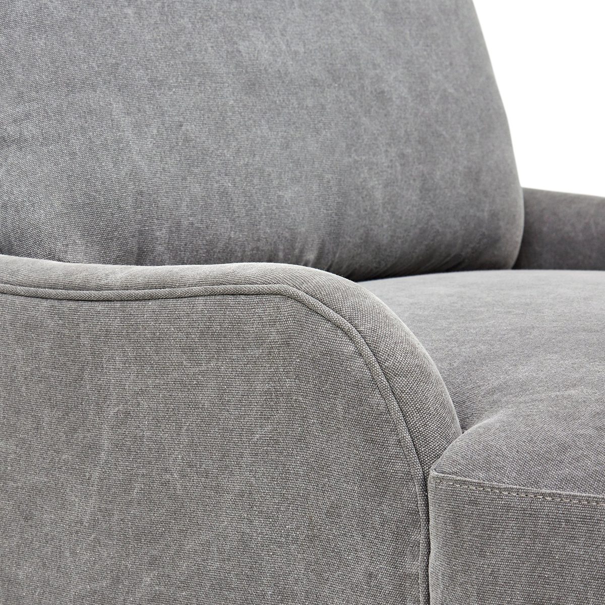 Amazon Brand – Stone & Beam Varon Modern Lounge Daybed Chaise, 34.2"W, Dark Grey
