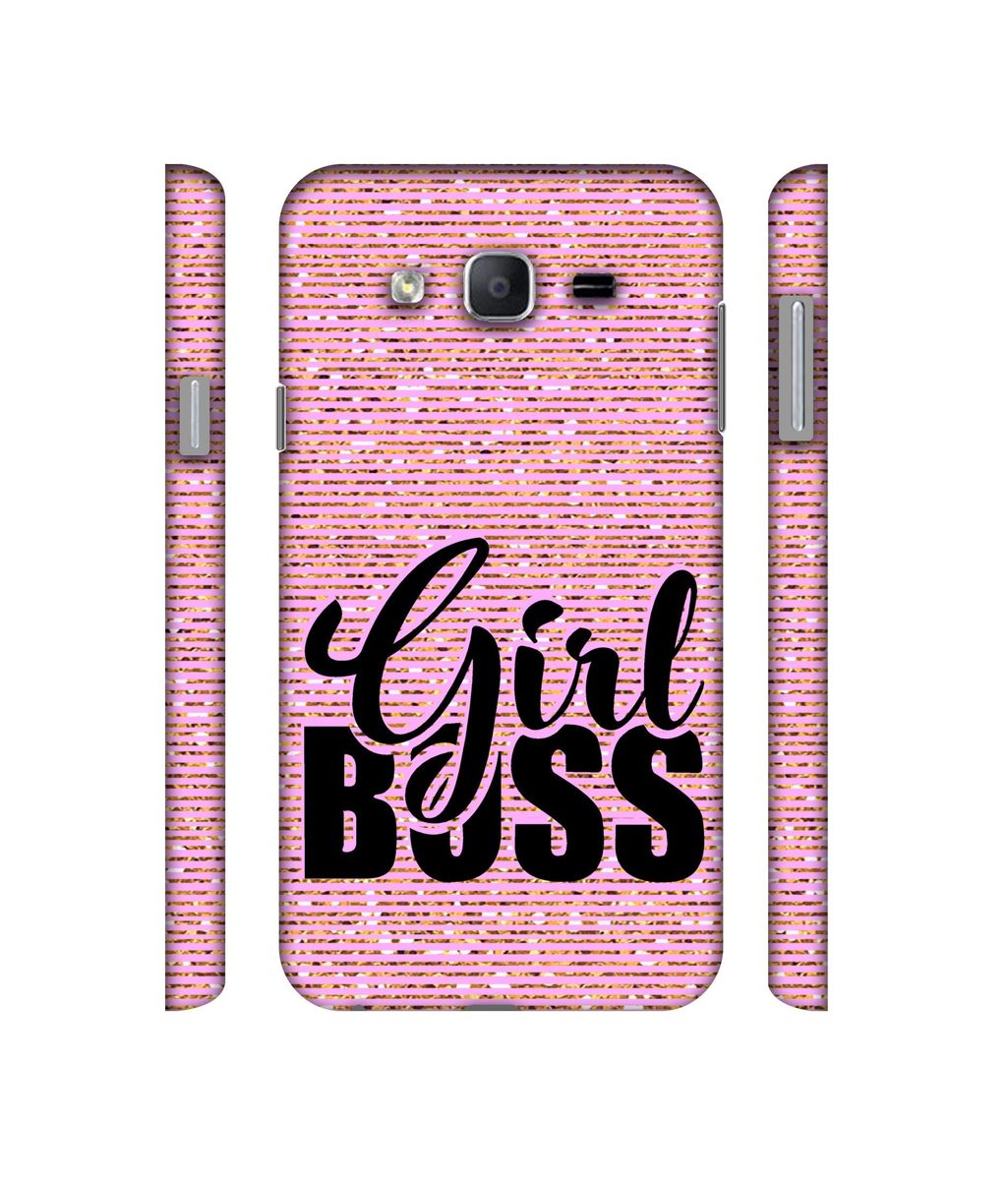 Amazon Brand - Solimo Designer Girl Boss On Pink Sparkle 3D Printed Hard Back Case Mobile Cover for Samsung Galaxy On7