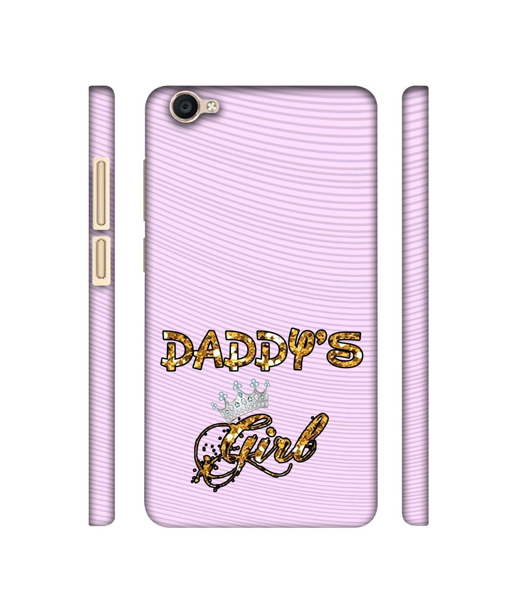 Amazon Brand - Solimo Designer Daddy's Girl in Glitter Pattern 3D Printed Hard Back Case Mobile Cover for Vivo Y55L
