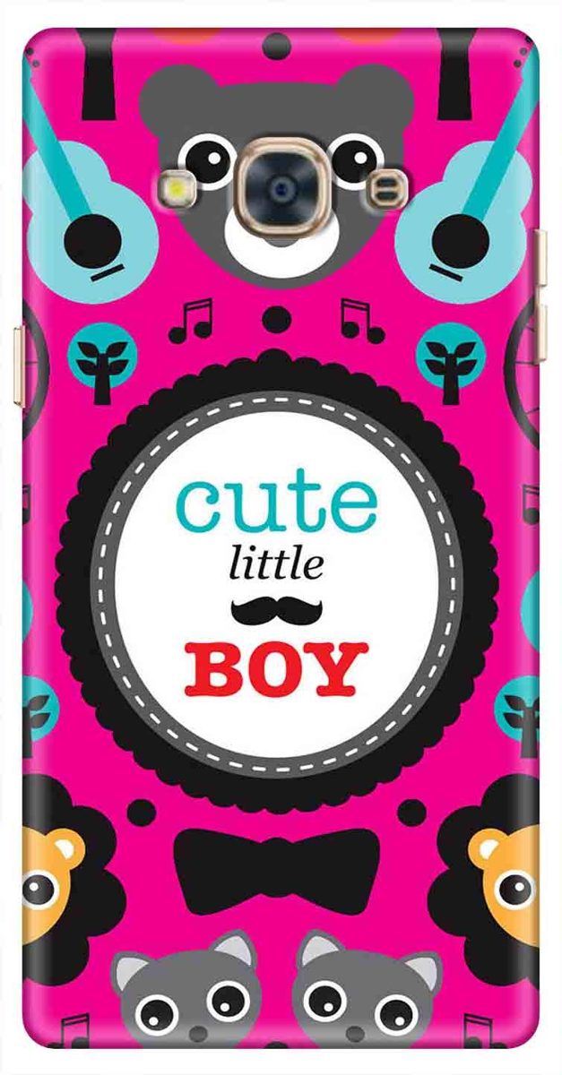 Amazon Brand - Solimo Designer Cute Little Boy Pink Pattern 3D Printed Hard Back Case Mobile Cover for Samsung Galaxy J3 Pro