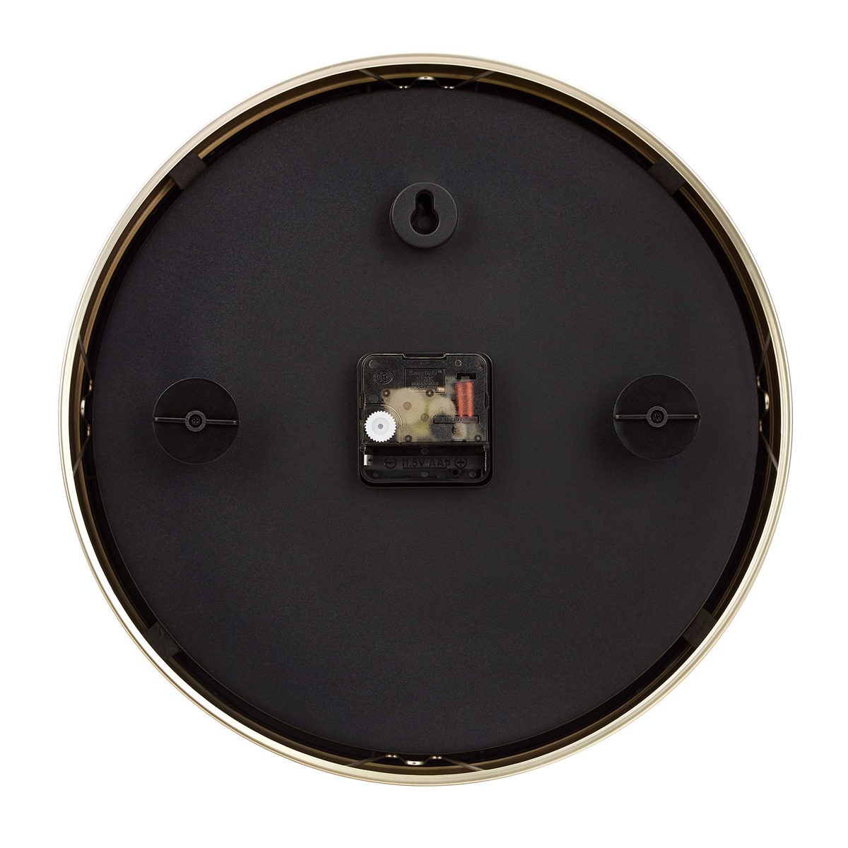 AmazonBasics 12" Brass Dot Wall Clock