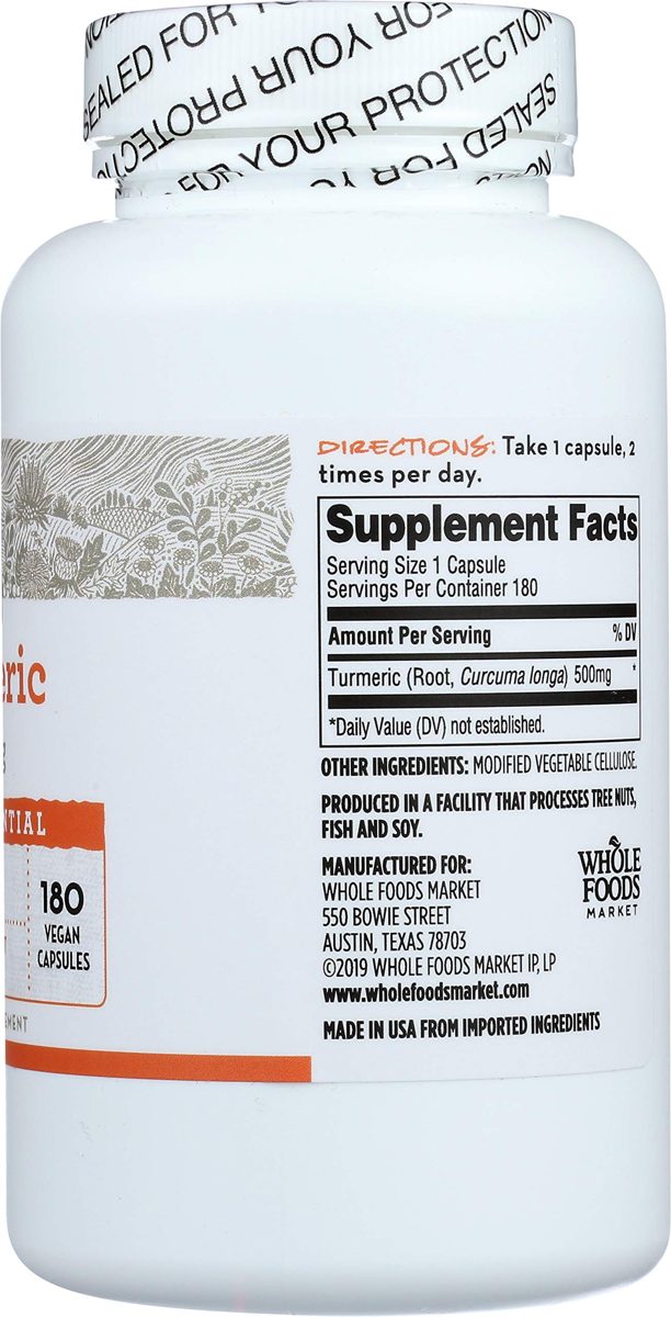 365 Everyday Value, Turmeric 500mg, 180 ct