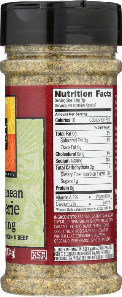 365 Everyday Value, Mediterranean Rotisserie Rub, 5 Ounce