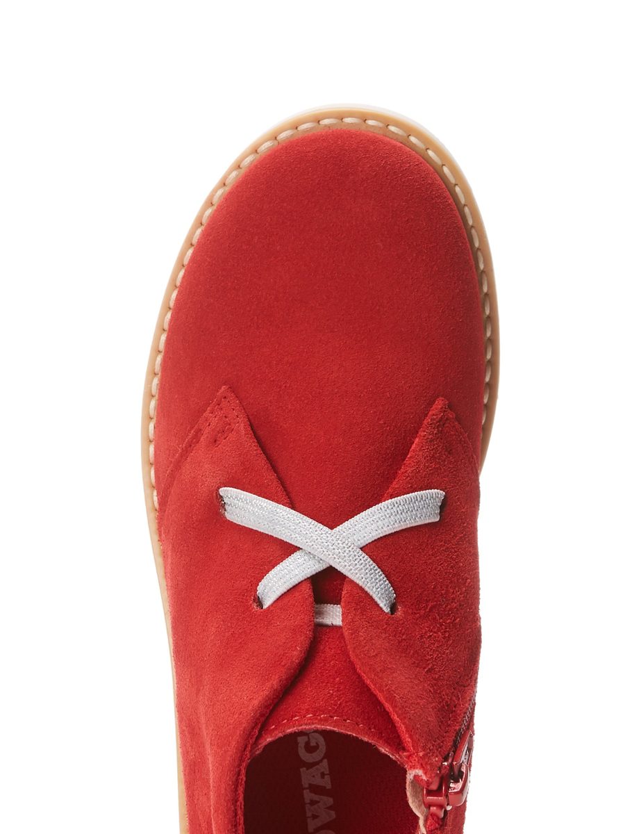Red Wagon Girls' Muck Desert Boots, 9 us Little Kid Red