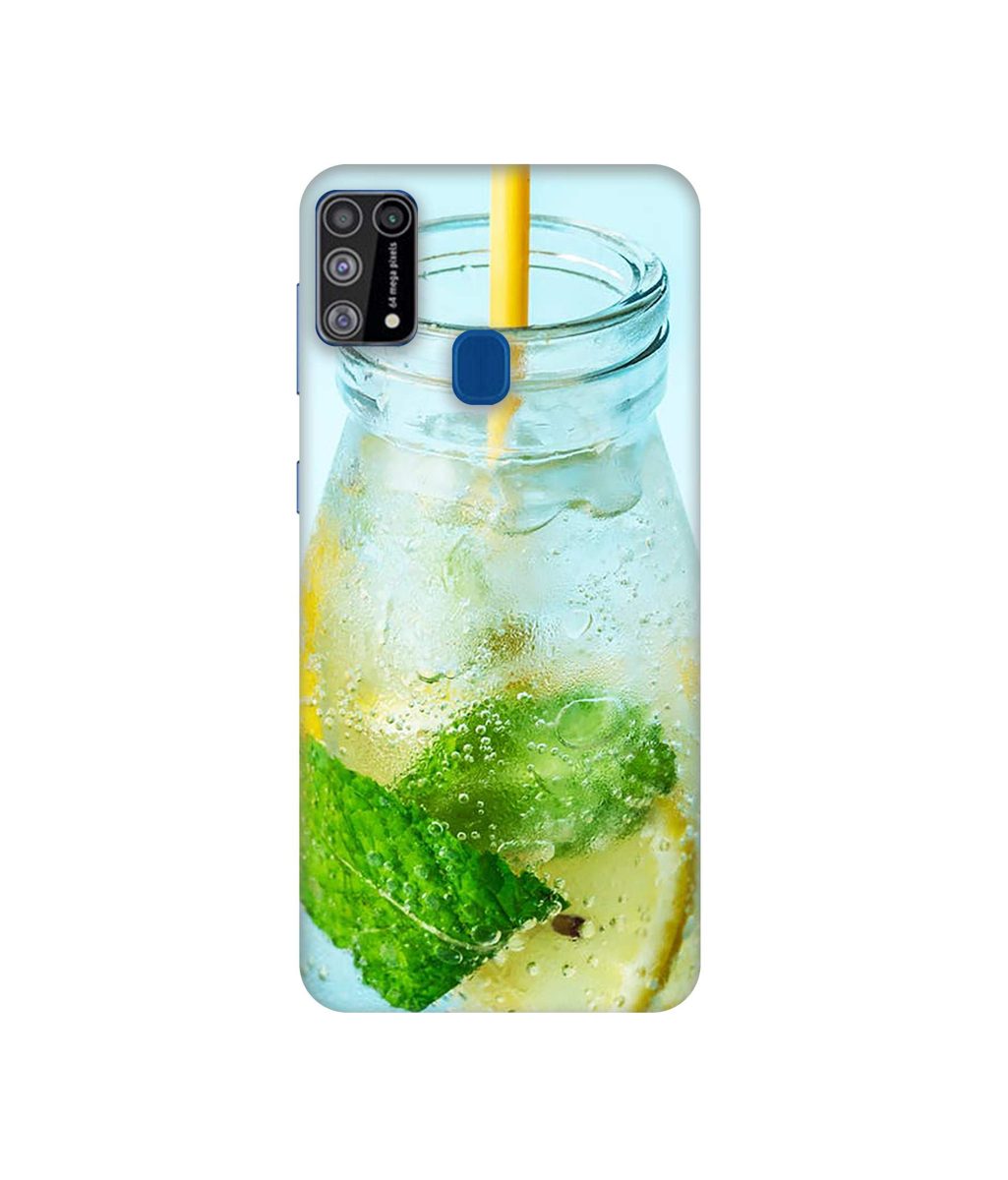 Amazon Brand - Solimo Designer Lemon Juice 3D Printed Hard Back Case Mobile Cover for Samsung Galaxy M31