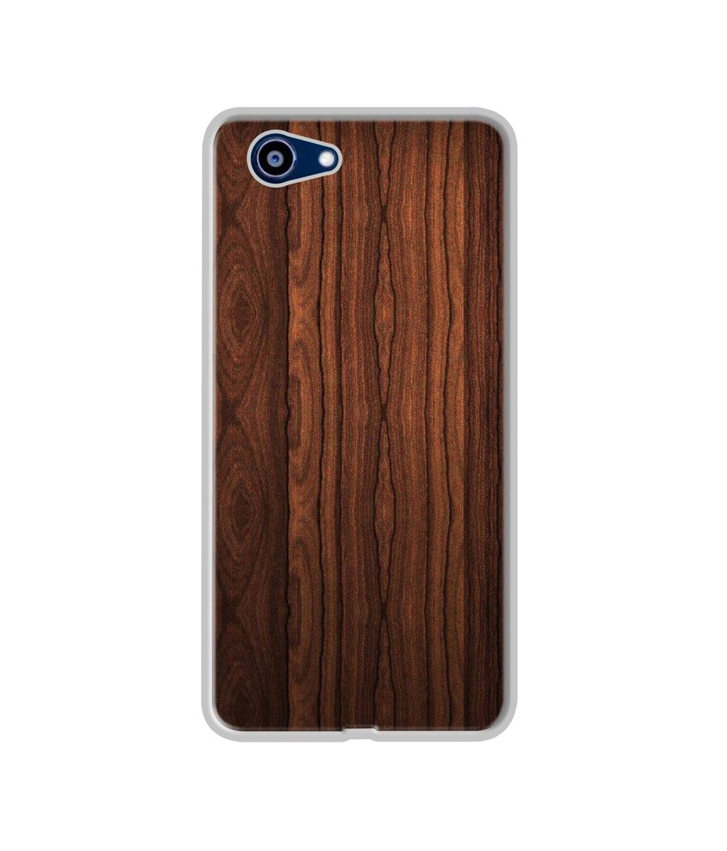 Amazon Brand - Solimo Designer Wooden Texture UV Printed Soft Back Case Mobile Cover for Realme 1
