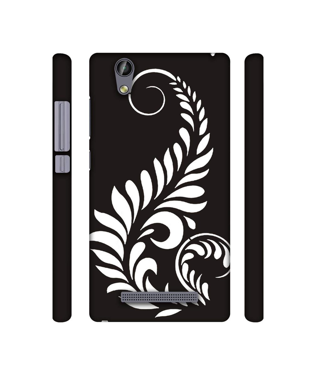 Amazon Brand - Solimo Designer Simple White Rangoli 3D Printed Hard Back Case Mobile Cover for Gionee F103