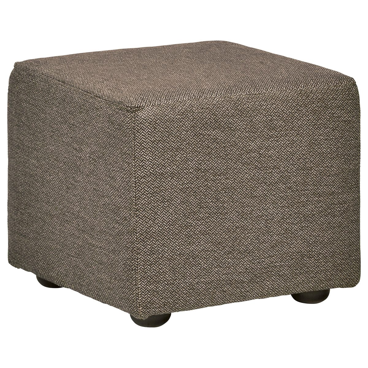 Amazon Brand – Rivet Modern Upholstered Cube Ottoman Pouf, 20"W, Charcoal