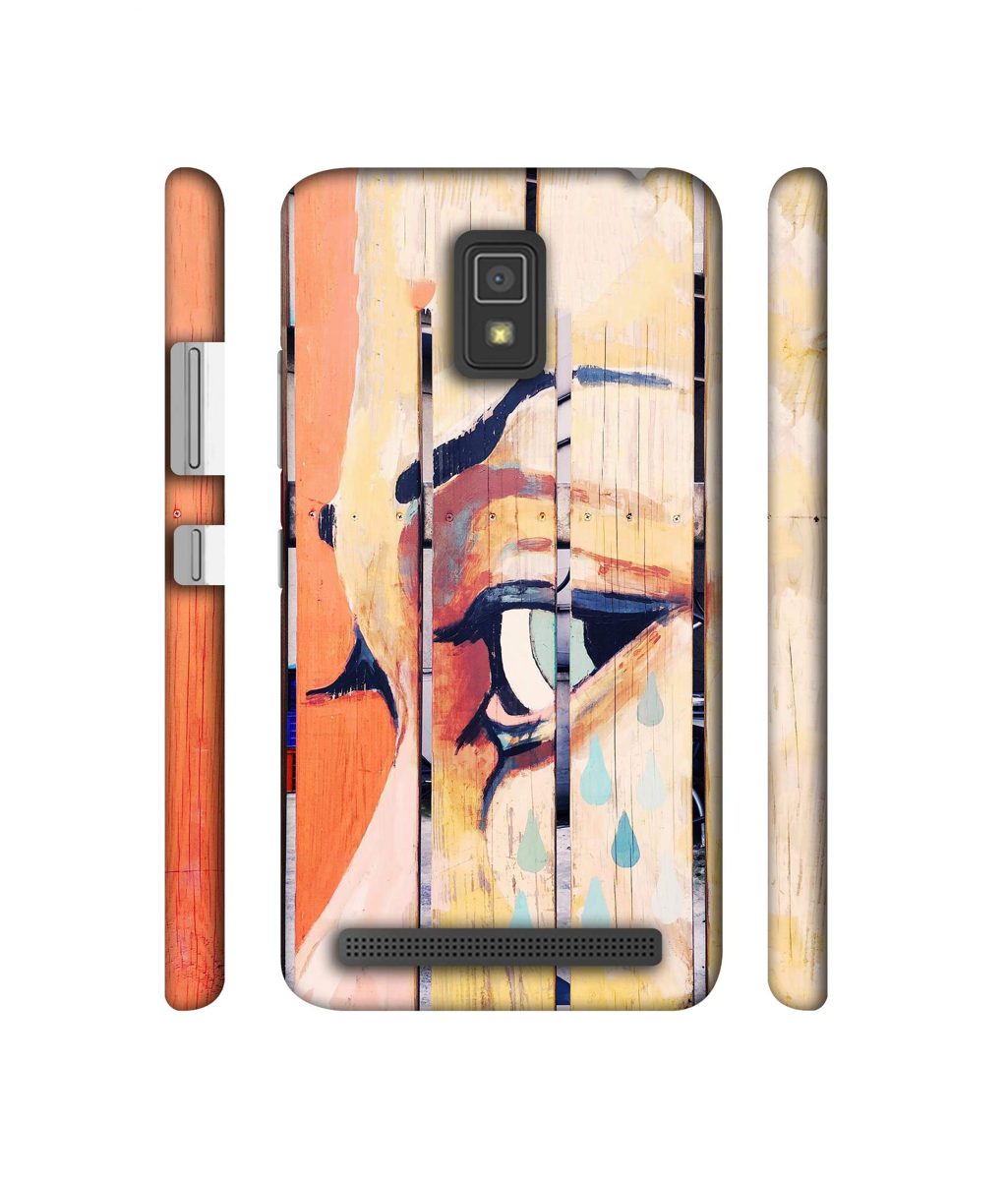 Amazon Brand - Solimo Designer Potrat On Wood 3D Printed Hard Back Case Mobile Cover for Lenovo A6600