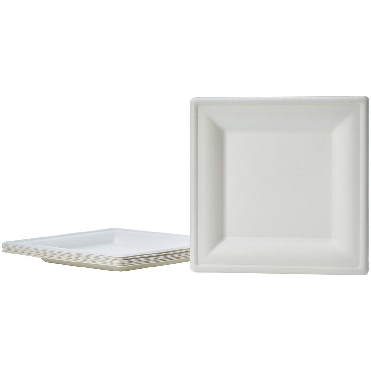 AmazonBasics Compostable Square Plates, 6-Inches, Pack of 500