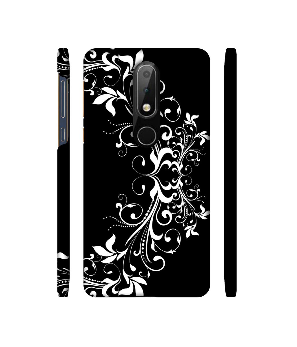 Amazon Brand - Solimo Designer Flower Art Pattern 3D Printed Hard Back Case Mobile Cover for Nokia 6.1 Plus