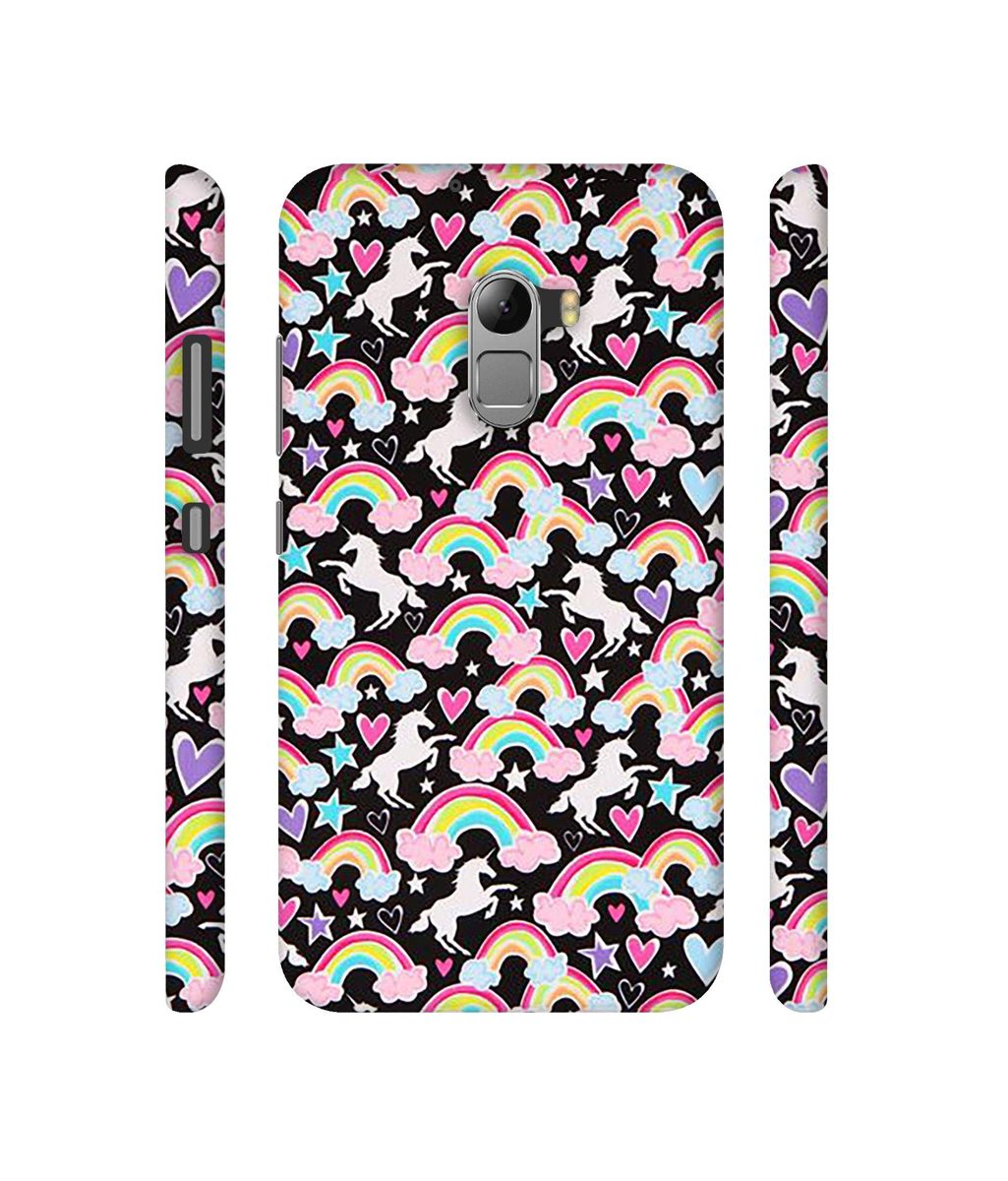 Amazon Brand - Solimo Designer Unicorn Texture 3D Printed Hard Back Case Mobile Cover for Lenovo K4 Note