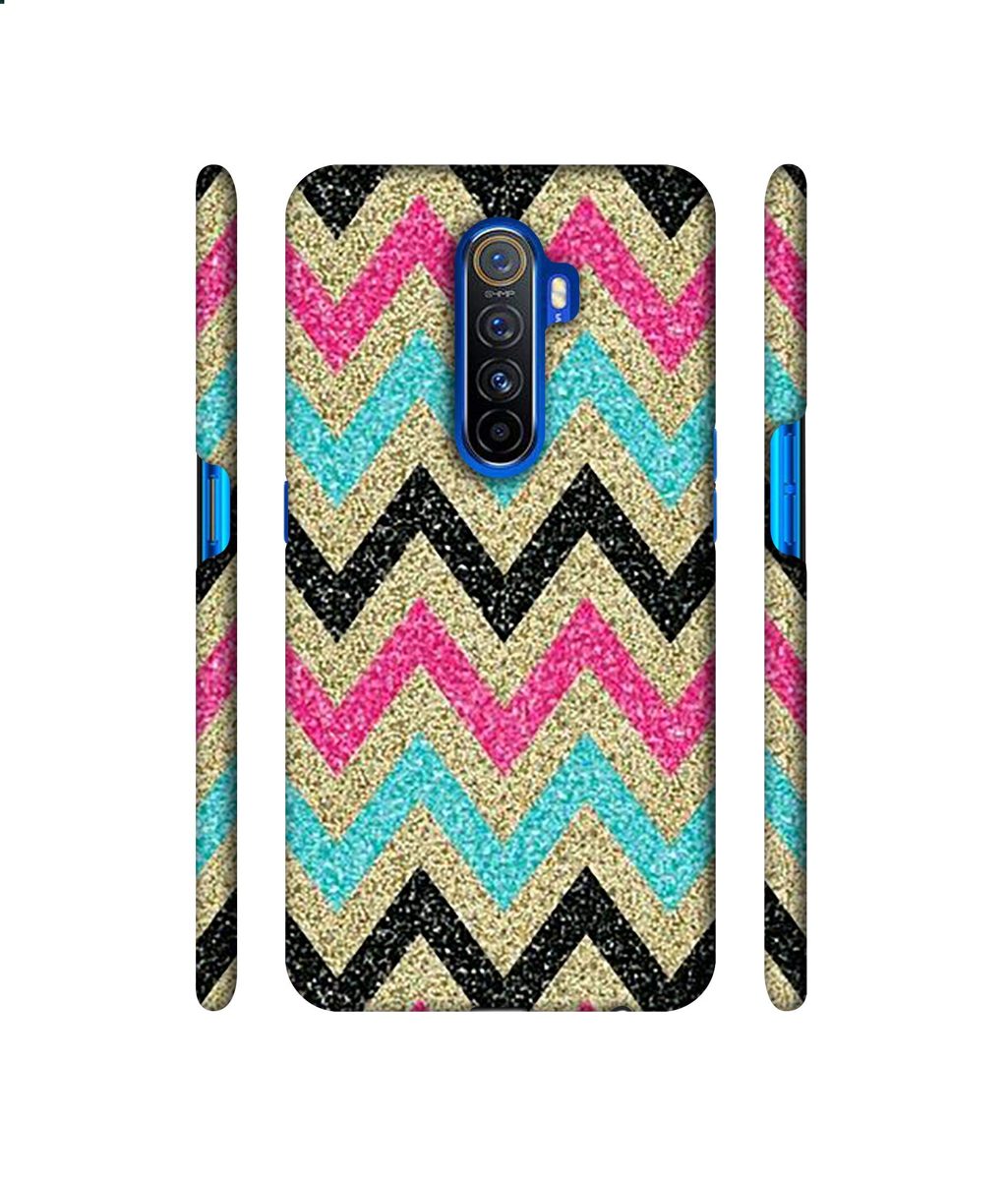 Amazon Brand - Solimo Designer Sparkle Zik Zak Texture 3D Printed Hard Back Case Mobile Cover for Oppo Reno Ace/Realme X2 Pro