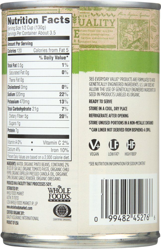 365 Everyday Value, Organic Ranchero Beans, 15 oz