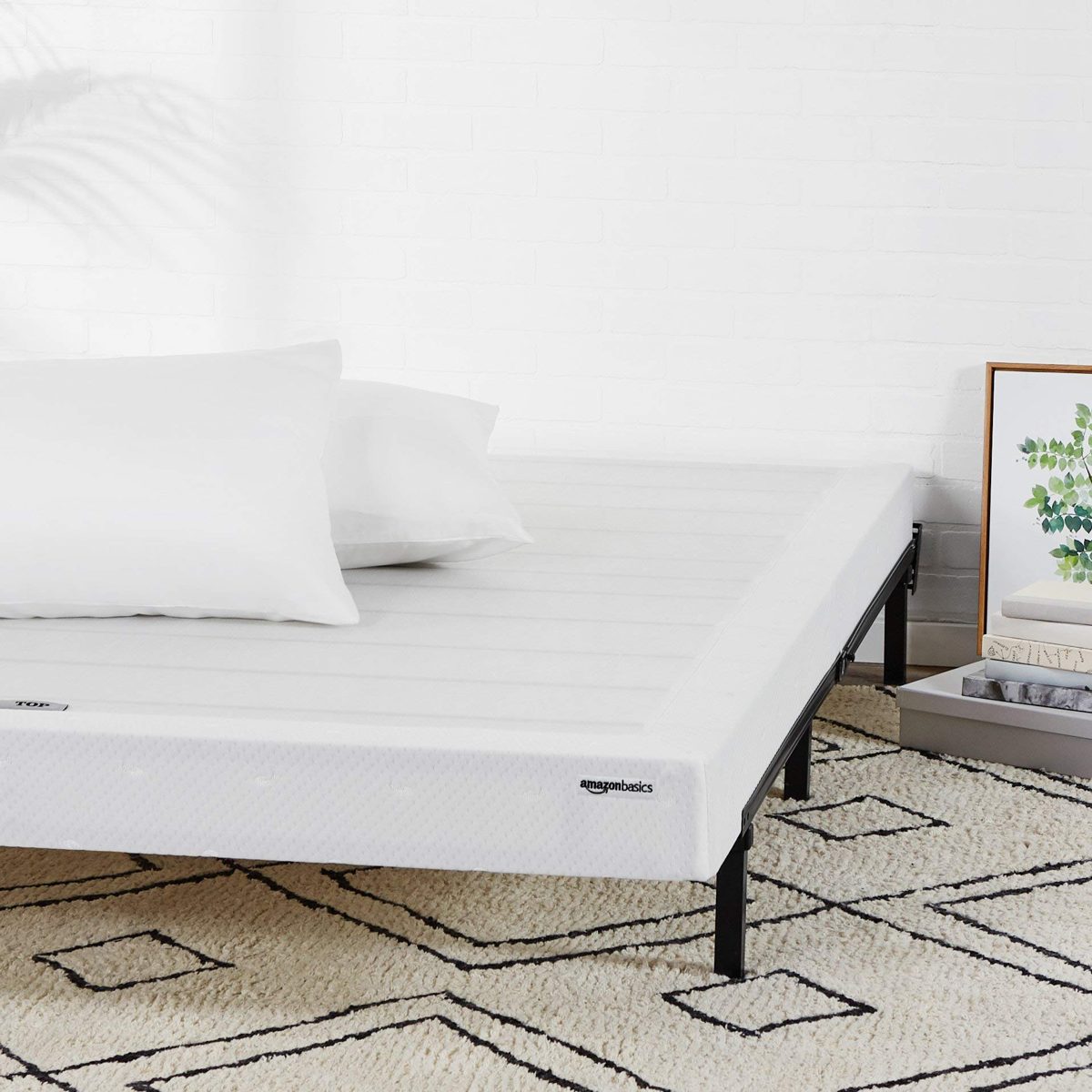 AmazonBasics Mattress Foundation / Smart Box Spring for Twin XL Size Bed, Tool-Free Easy Assembly - 5-Inch, Twin XL