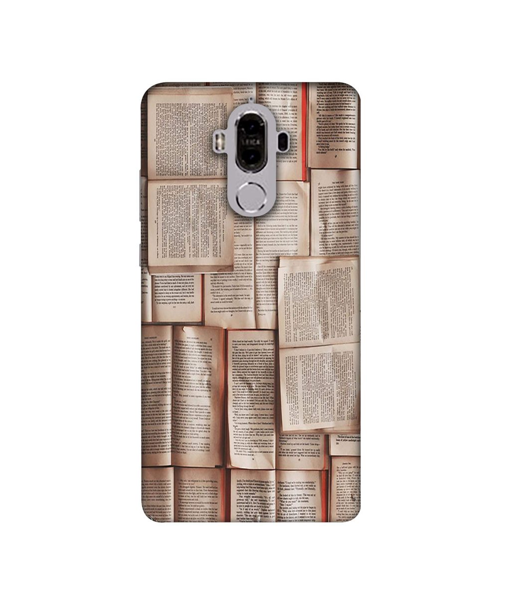 Amazon Brand - Solimo Designer Books Texture 3D Printed Hard Back Case Mobile Cover for Huawei Mate 9