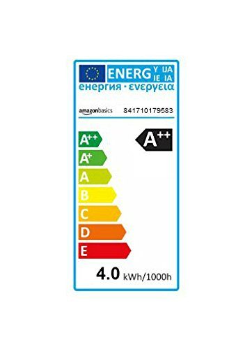 AmazonBasics LED E27 Edison Screw Bulb, 7W (equivalent to 60W), Clear Filament - Pack of 6