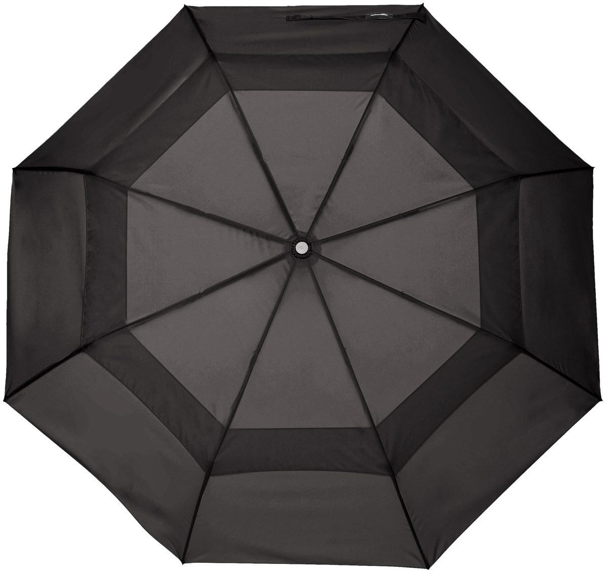 AmazonBasics Automatic Open Travel Umbrella with Wind Vent - Grey